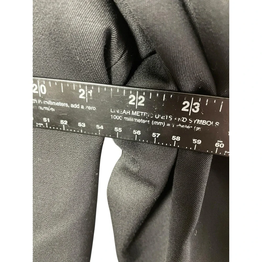 Roberto Visconti Mens Black Double‎ Breasted Blazer Gold Crest Buttons Size 40R
